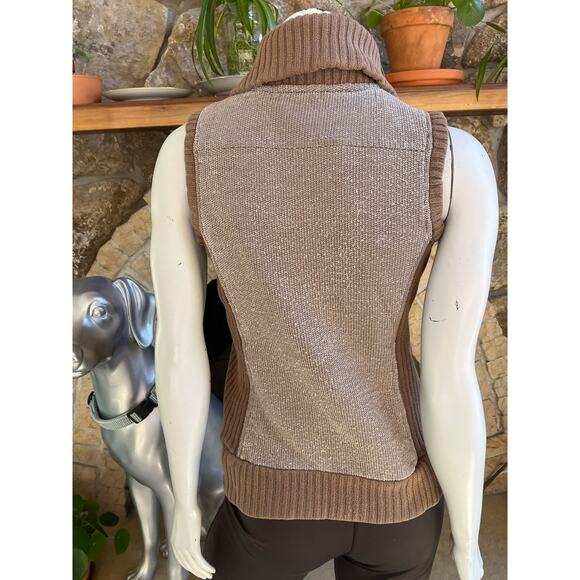 REI Full Zip Brown Sweater Vest Women's Size XS - Picture 2 of 6